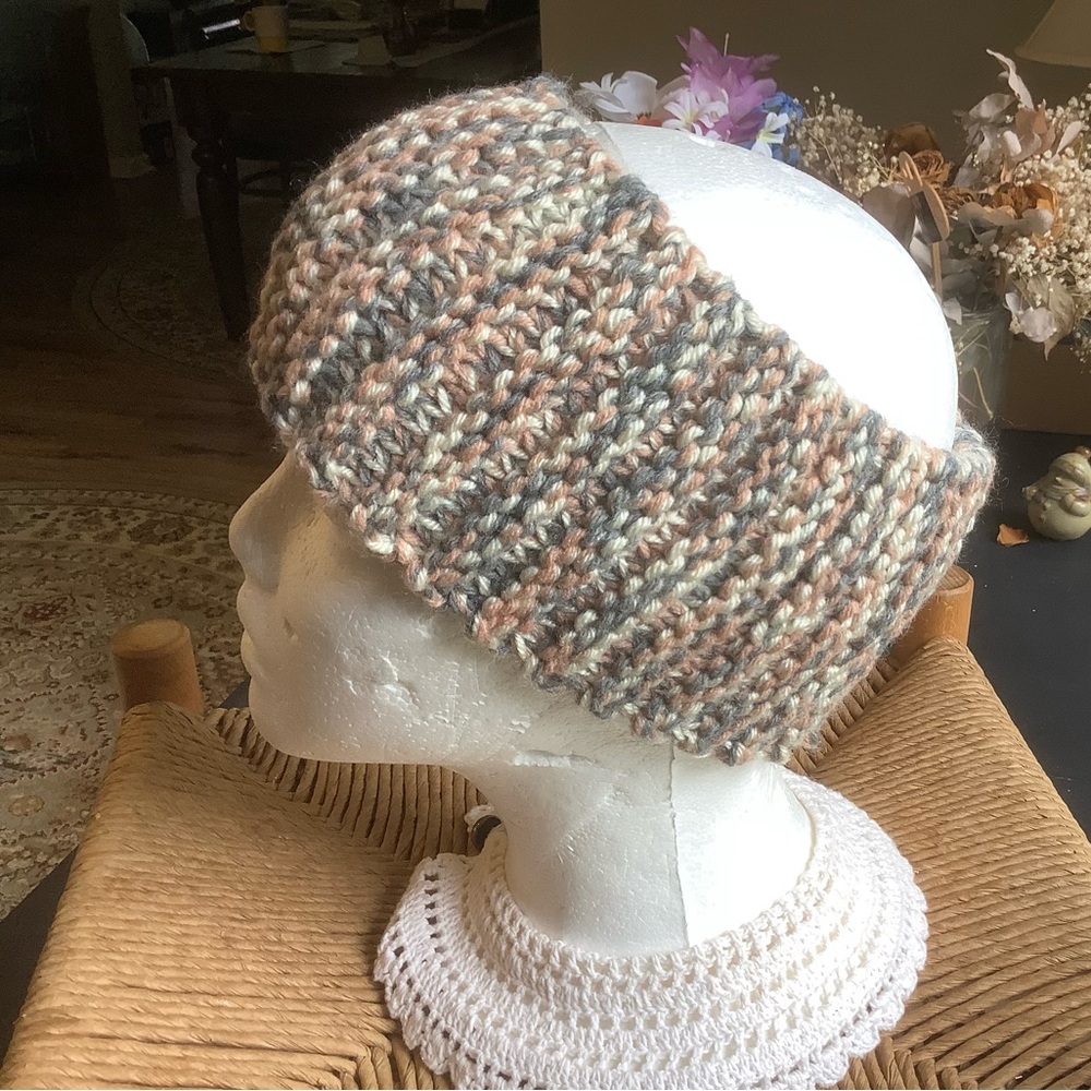 Cozy Knit Headband in Earthy Tones